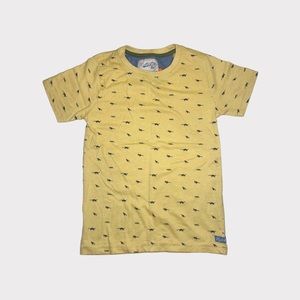Huntington BC Yellow Dinosaur All Over Shirt